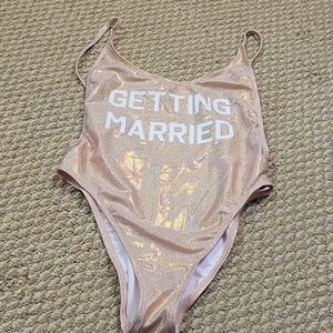 Getting Married One Piece Swim Suit